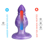Фиолетовая силиконовая анальная втулка 9,2см SilexD Queen Fantasy Plug Size M