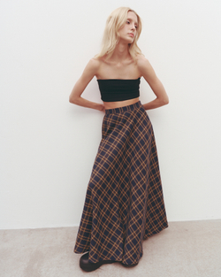 A-line Skirt Dark-Blue