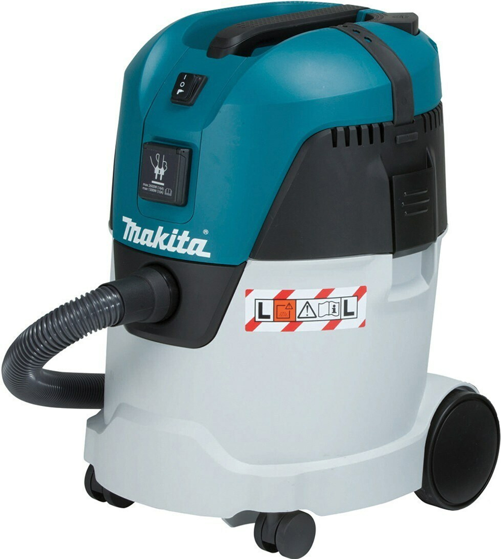 Пылесос Makita VC 2512 L (1000 Вт, 25л, 60л сек, 7кг, подключен.инструм. до 2000Вт)