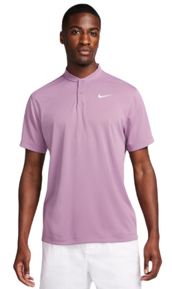 Мужское теннисное поло Nike Court Dri-Fit Blade Solid Polo - Фиолетовый