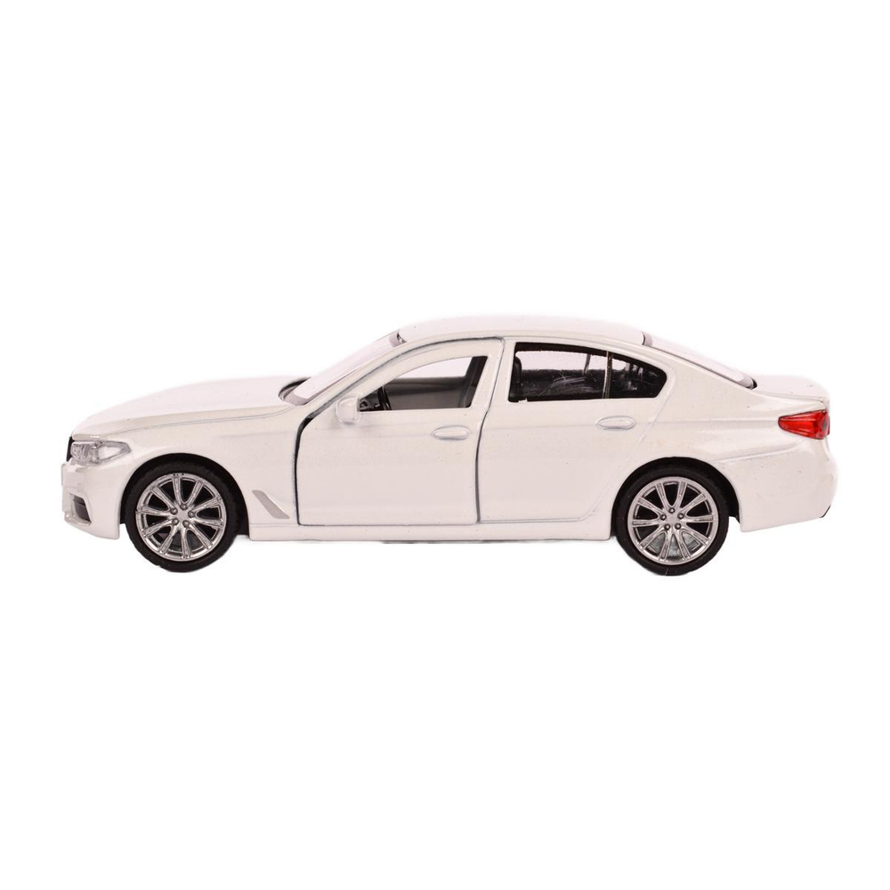 Модель ин. мет. "BMW 5-ER sedan M-Sport" 12см, двери, багаж, бел, коробка 5ER-12-WH (Технопарк)