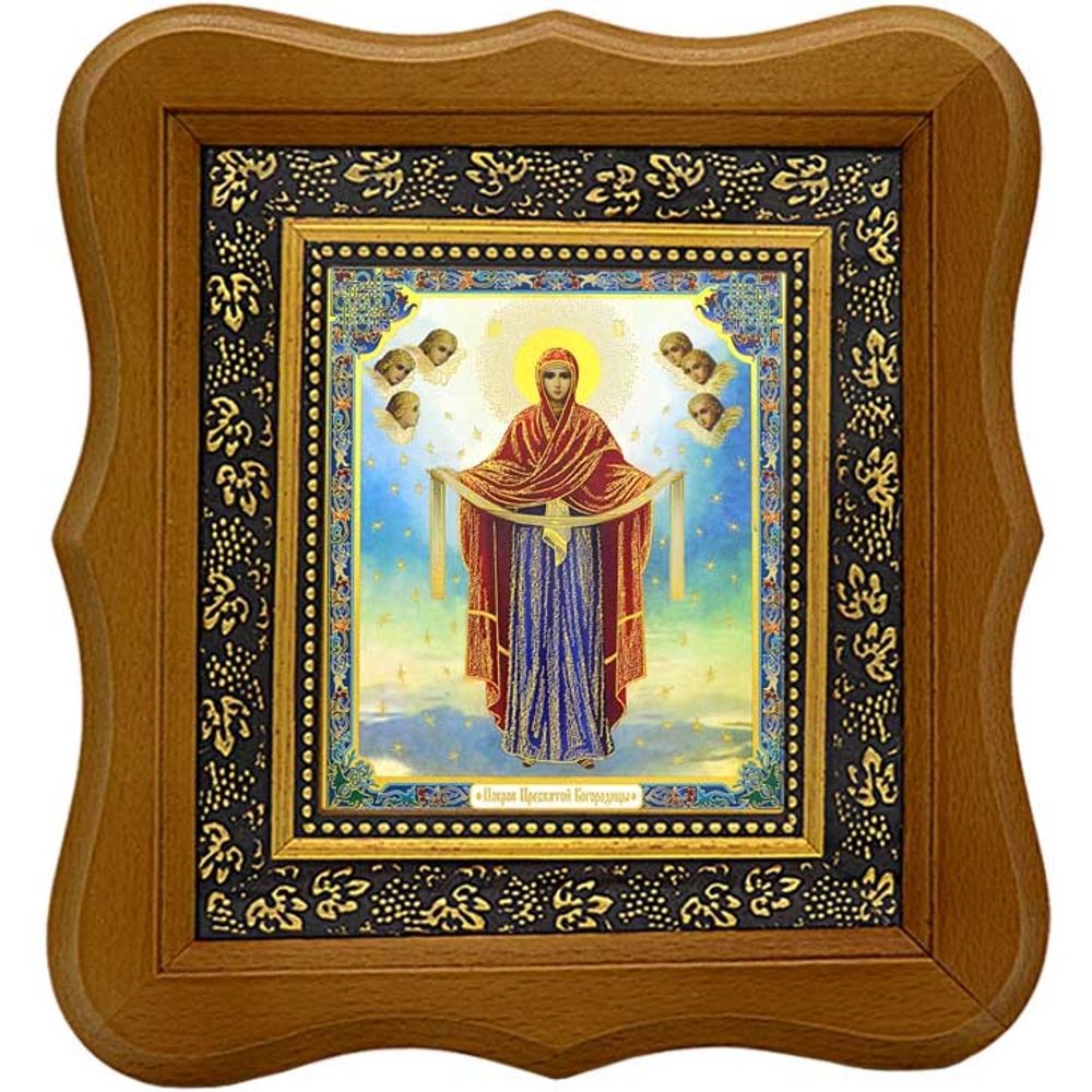 Покров Пресвятой Богородицы. Печатная икона.