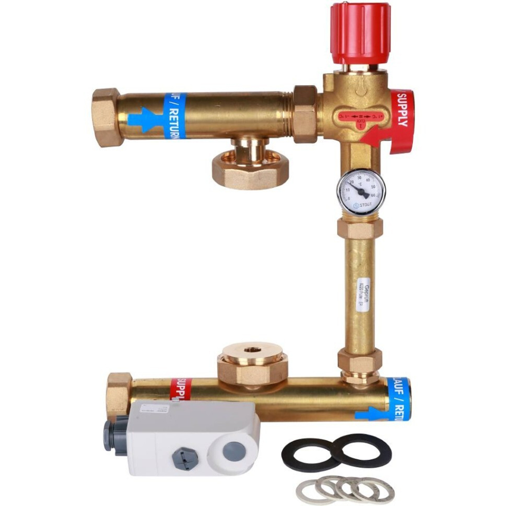 Насосно-смесительный узел ISOTHERM 30-50°C, без насоса. STOUT