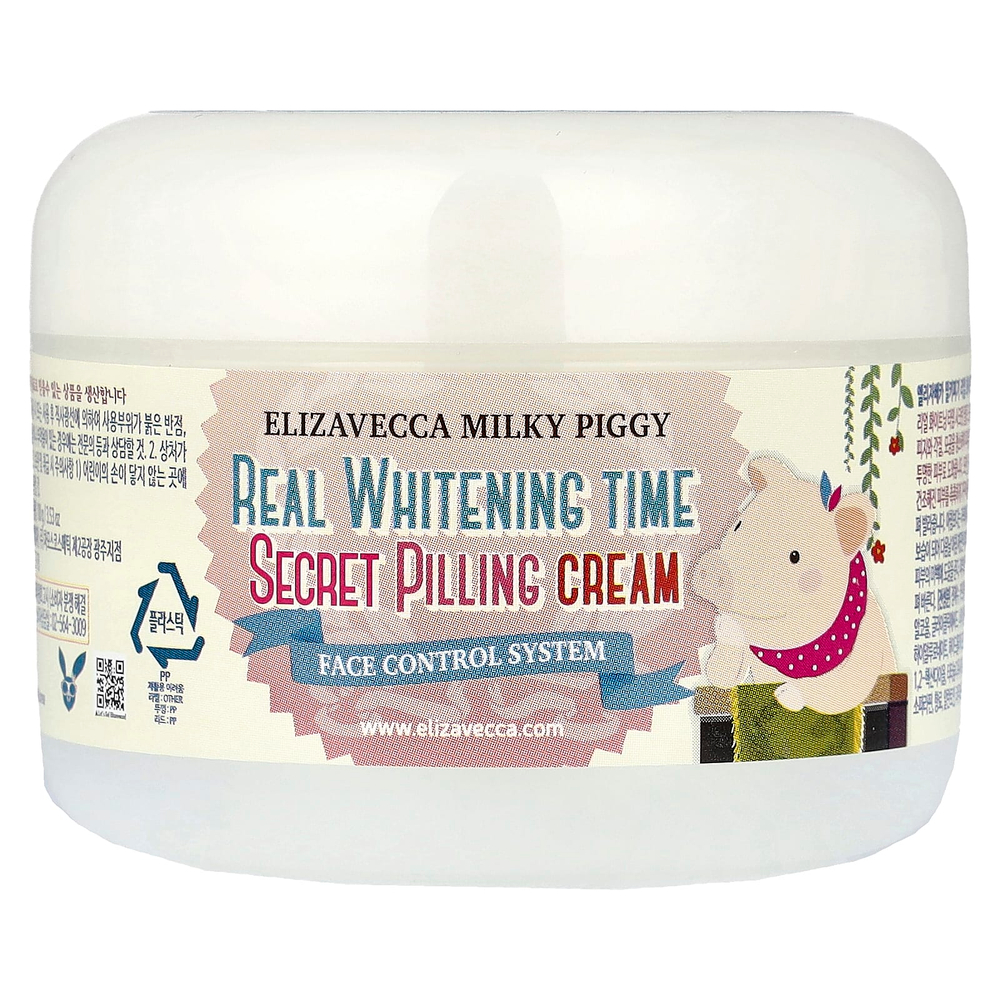 Elizavecca, Milky Piggy, Secret Pilling Cream, крем для пилинга кожи лица, 100 г (3,53 унции)