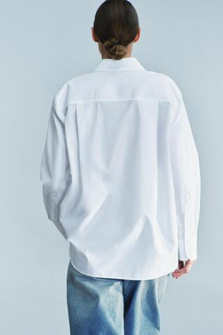 ZARA ГЛАДКАЯ РУБАШКА ИЗ ПОПЛИНА — ZW COLLECTION, БЕЛЫЙ