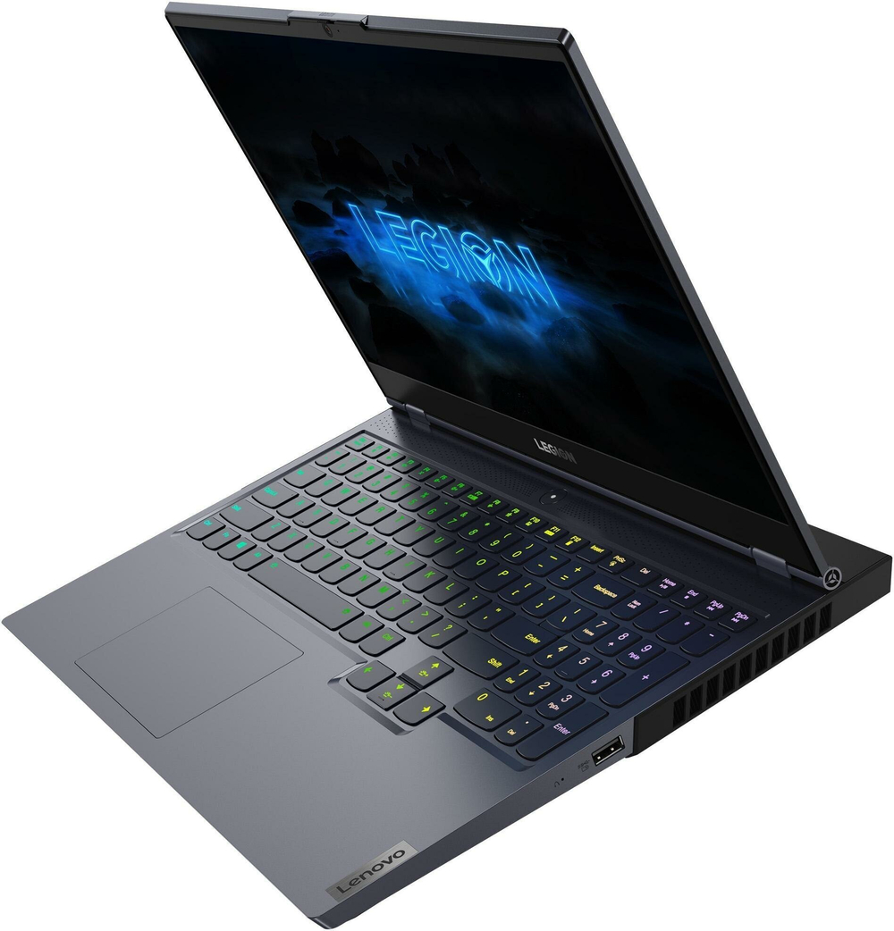 Ноутбук Lenovo Legion 7-15IMH05 Конфигурация: Intel Core i7 10750Н 2.6 ГГц/16 ГБ/512 ГБ SSD/nVidia GeForce RTX 2060 6 ГБ/Windows 11 Домашняя/15.6"/1920x1080 пикс. 144Hz/B1