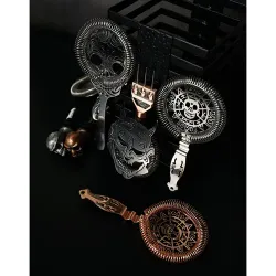 Стрейнер барный нерж. 22,3 см d 9,5 см Череп Skull B'Guys P.L.- Barbossa
