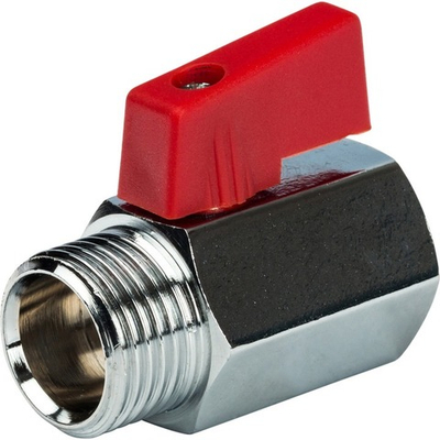 Кран шаровый мини STOUT нар-вн 1/2"