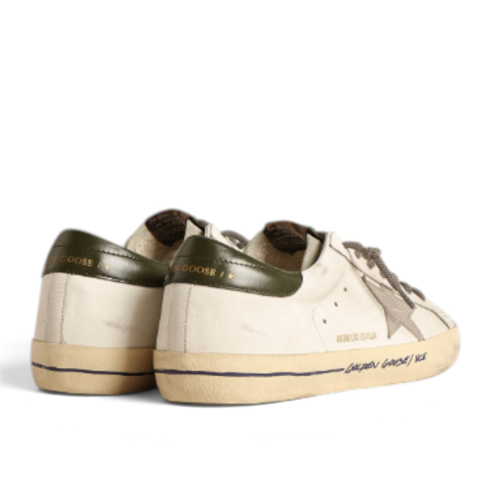 Men's Super Star LTD with croc-print star and green heel tab