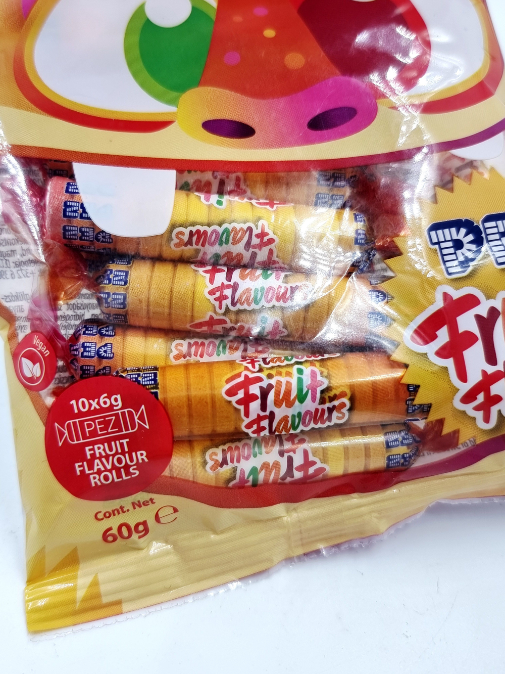 Конфеты Pez Fizzy Rolls с фруктовым вкусом 60 г (Австрия)