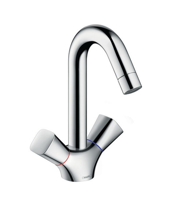 Смеситель для раковины Hansgrohe Logis с двумя рукоятками, без сливного 71221000