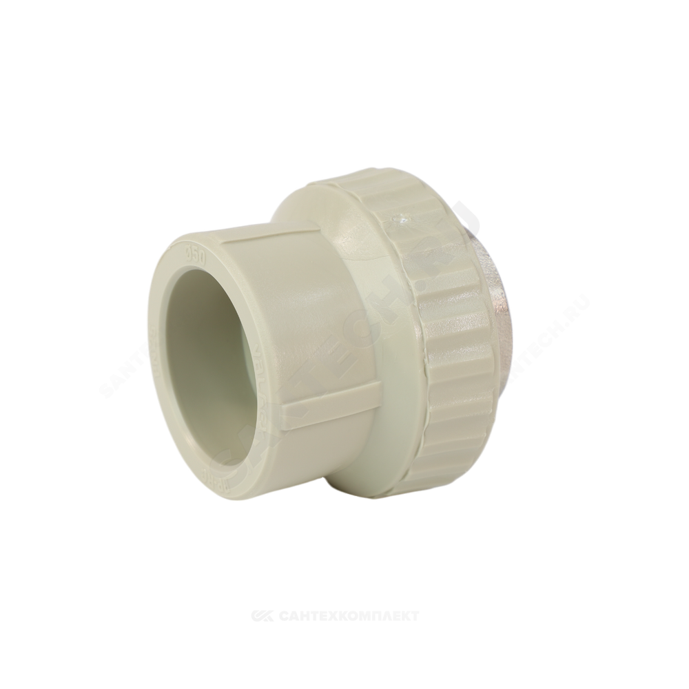 Муфта PP-R комбинированная серая Дн 63х2" ВР под ключ VALFEX 10134063Г