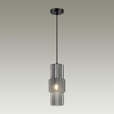 5016/1 MODERN ODL23 405 черный/дымчатый металл/стекло Подвес E14 1*40W PIMPA