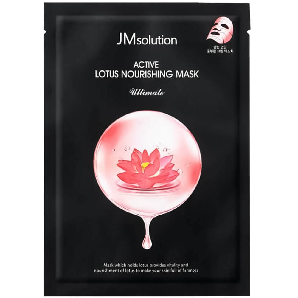 [JMSOLUTION] Тканевая маска с экстрактом лотоса ПИТАТЕЛЬНАЯ Active Lotus Nourishing Mask Ultimate, 35мл