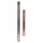 Линейки металлические КОМПЛЕКТ 2 шт. (30, 50 см), BRAUBERG, 210812