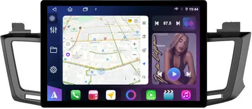 Магнитола для Toyota RAV4 4 2012-2019 (рамка 10) - FarCar S500+TS105 монитор 13" 2K QLED на Android 14, Быстрая, CarPlay, 4G SIM-слот