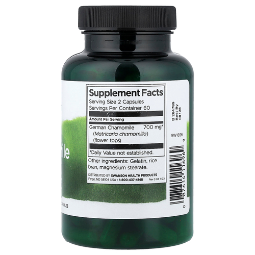 Swanson Vitamins, Ромашка, 350 мг, 120 капсул