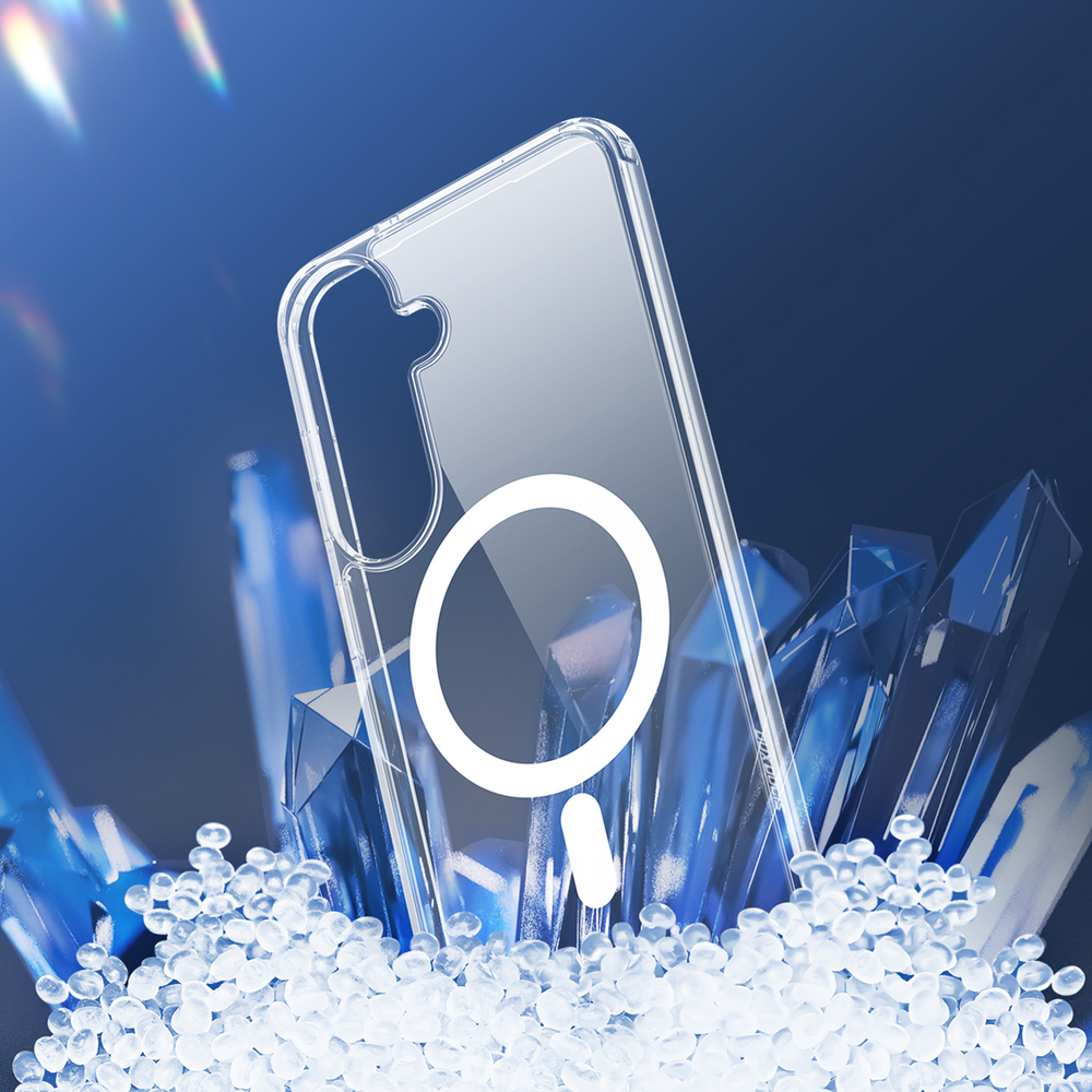 Прозрачный усиленный чехол с MagSafe для Samsung Galaxy S26 FE, серия Clin Mag Series от Dux Ducis