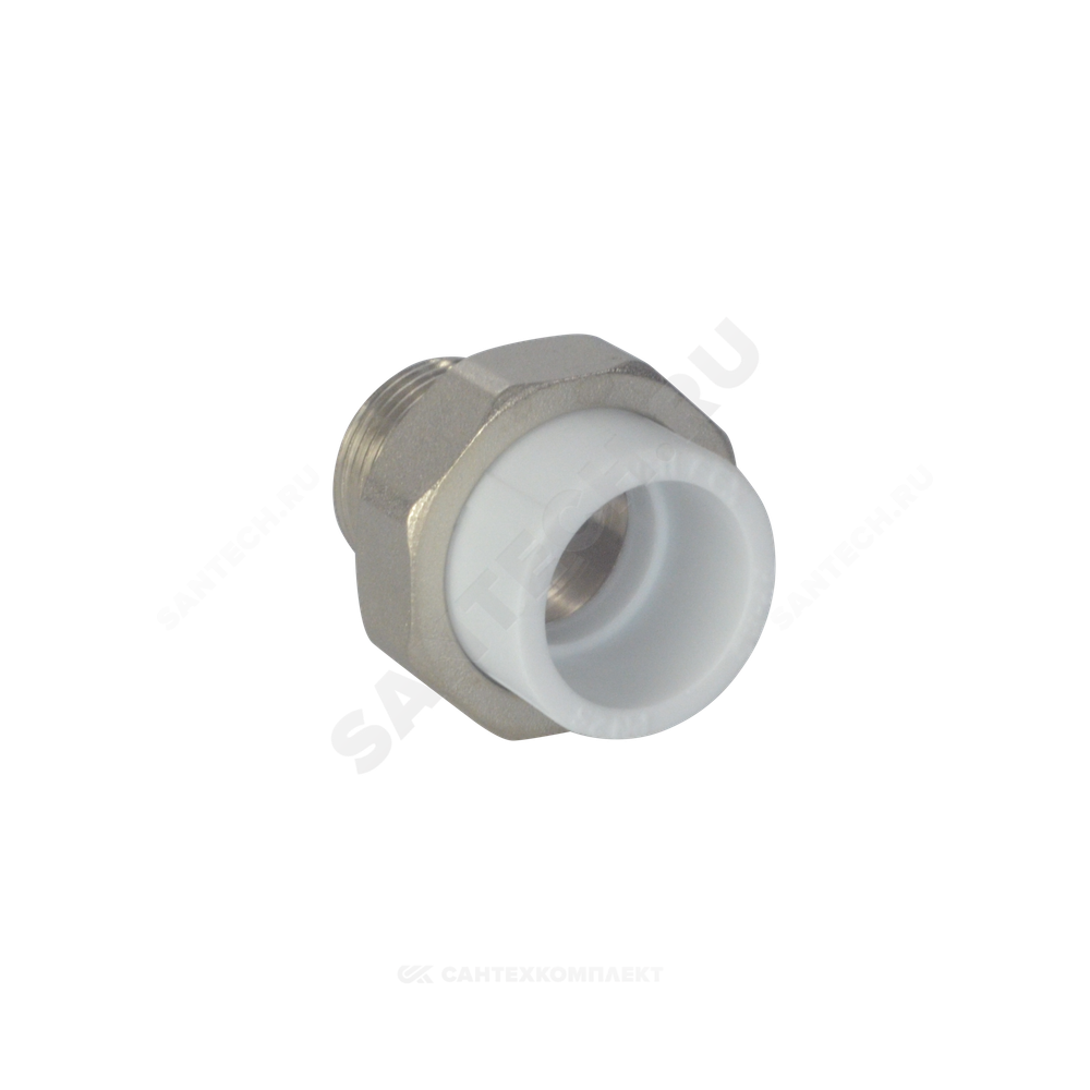 Муфта PP-R комбинированная разъемная белая Дн 63х2" НР VALFEX 10156050