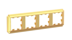 ATLASDESIGN ANTIQUE 4-постовая РАМКА, универсальная, ЗОЛОТО
