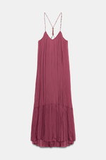 СВОБОДНОЕ ПЛАТЬЕ С БУСИНАМИ — ZARA