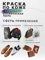 Акриловая краска по коже «Chameleon» Космическая пыль