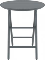 Стол пластиковый складной Siesta Contract Helen Folding Table Ø60, темно-серый