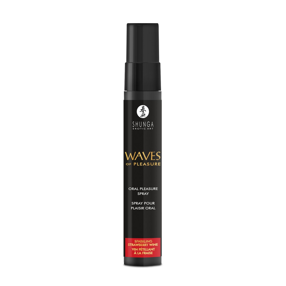 Оральный спрей Waves of Pleasure с ароматом клубники и шампанского - 20 мл.