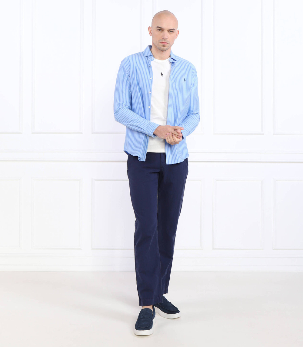 Льняное штаны POLO RALPH LAUREN - темно-синий(710901796)
