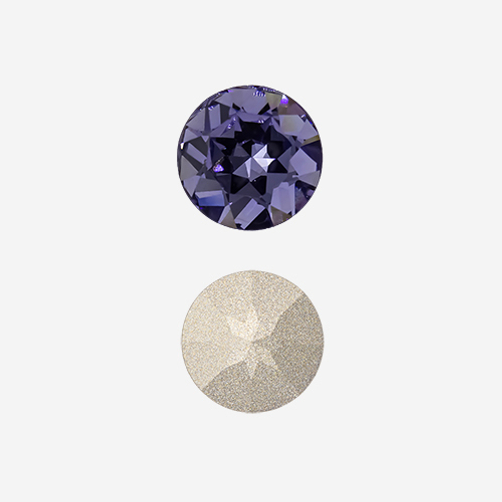 Кристалл Шатон (Chaton), оттенок "Танзанит"/"Tanzanite", 12мм