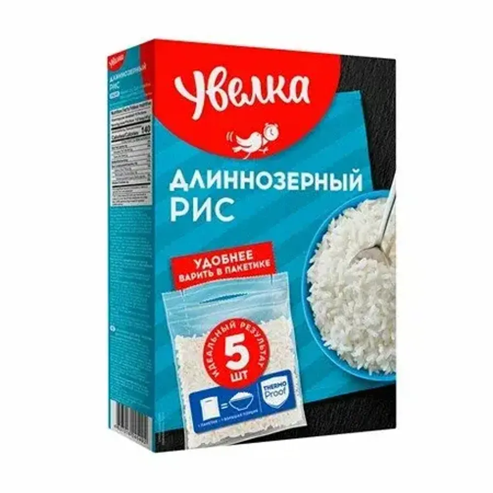 Рис Увелка длиннозерный шлифованный вар/пак 80г