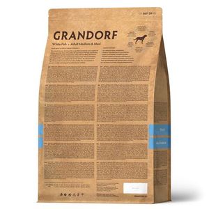Сухой корм Grandorf DOG White Fish MED&MAXI для взрослых собак средних и крупных пород с белой рыбой