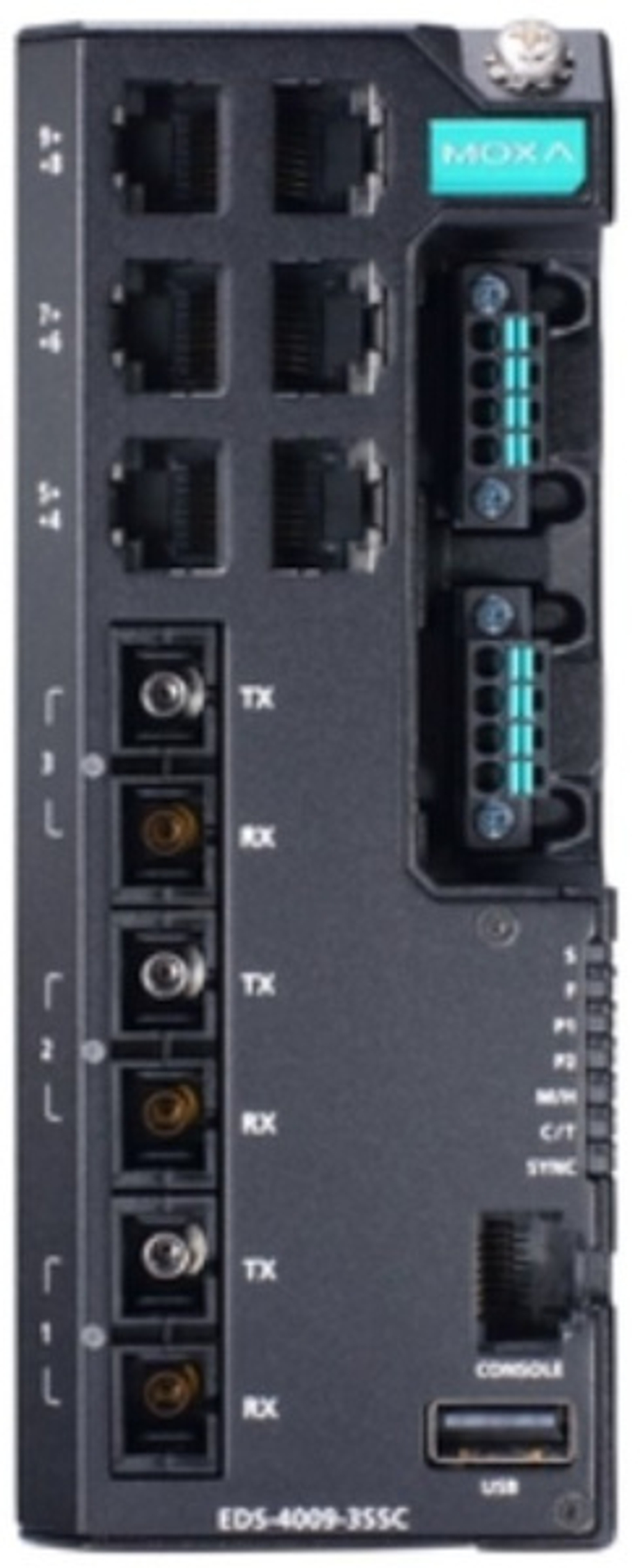 Коммутатор управляемый MOXA EDS-4009-3SSC-HV