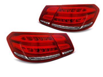 Задние фонари SEQ RED WHITE LED для Mercedes E W212 FL
