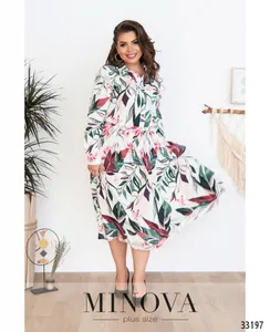 Платье 3120Б-молочный Minova