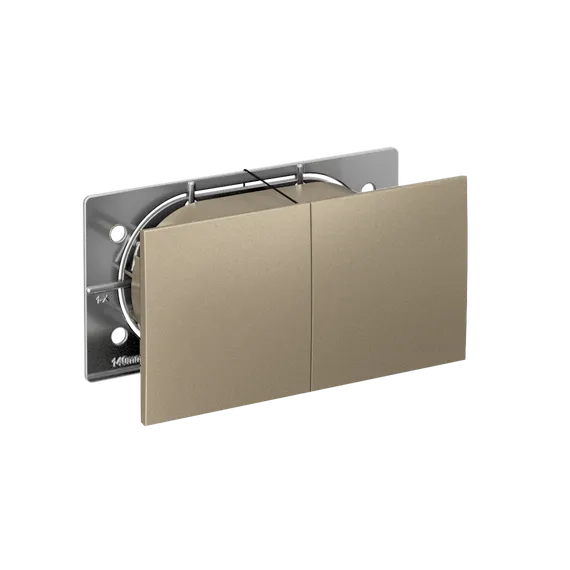 Розетка с крышкой Systeme Electric AtlasDesign Шампань ATN000528