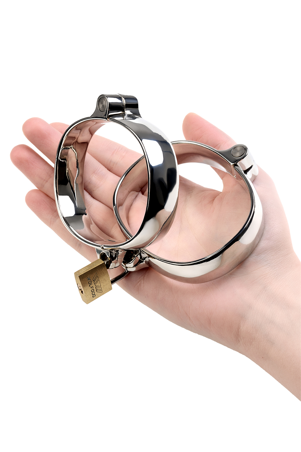 Наручники Toyfa Metal серебристые 8 см
