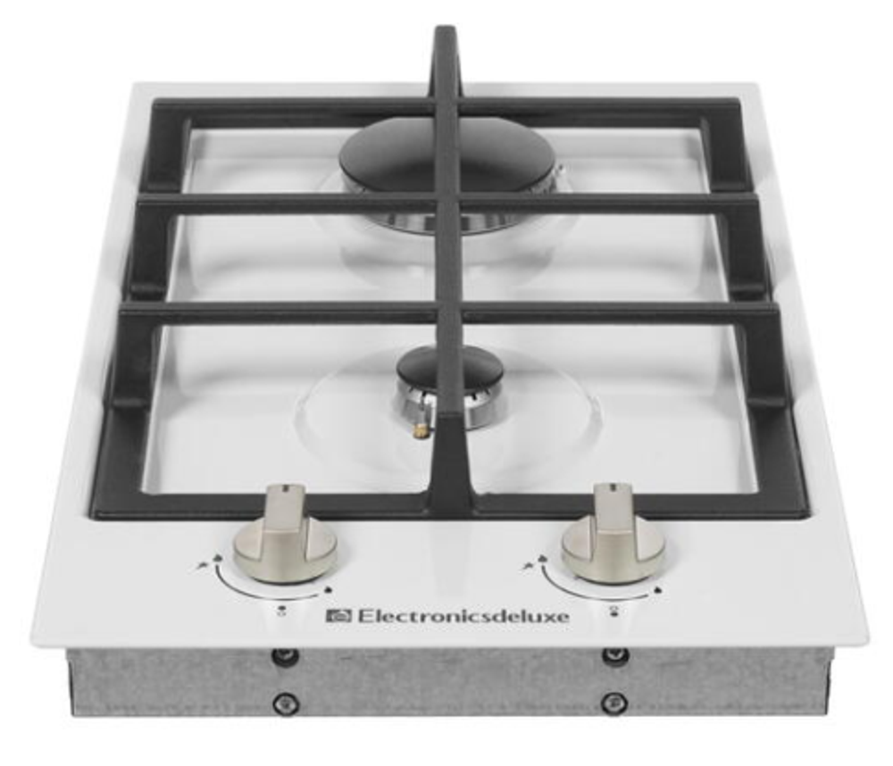 Поверхность варочная  Electronicsdeluxe TG2 400215F-003 (белая эмаль Ч.Р. газ/к., 29*51) Россия