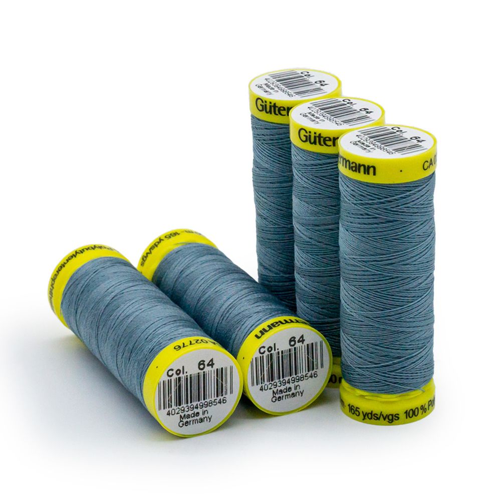Нитки для трикотажа Gutermann Maraflex 120 (150 метров), 5 кат. | 064 серый джинс