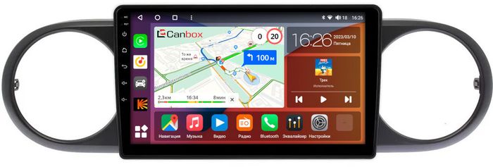 Магнитола для Toyota Corolla Rumion 2007-2016 - Canbox 9318 Qled, Android 10, Быстрая, SIM-слот
