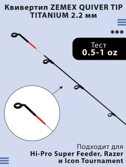 Quiver Tip Titanium 2.2 мм квивертип для фидера