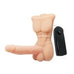 Мега вибратор с мужским торсом в качестве основания Baile Temptation Bigger Man BW-008083