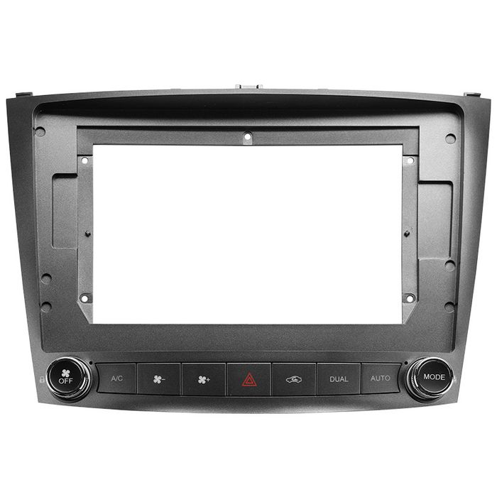 Комплект рамки с разъёмами 10" Lexus IS250 XE20 2005-2013 монохром(крутилки)
