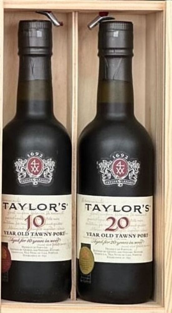 Taylor’s, Taylor's 10/20 Year Old Tawny in wooden box (набор)