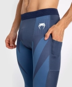 Компрессионные штаны Venum Attack Navy Blue
