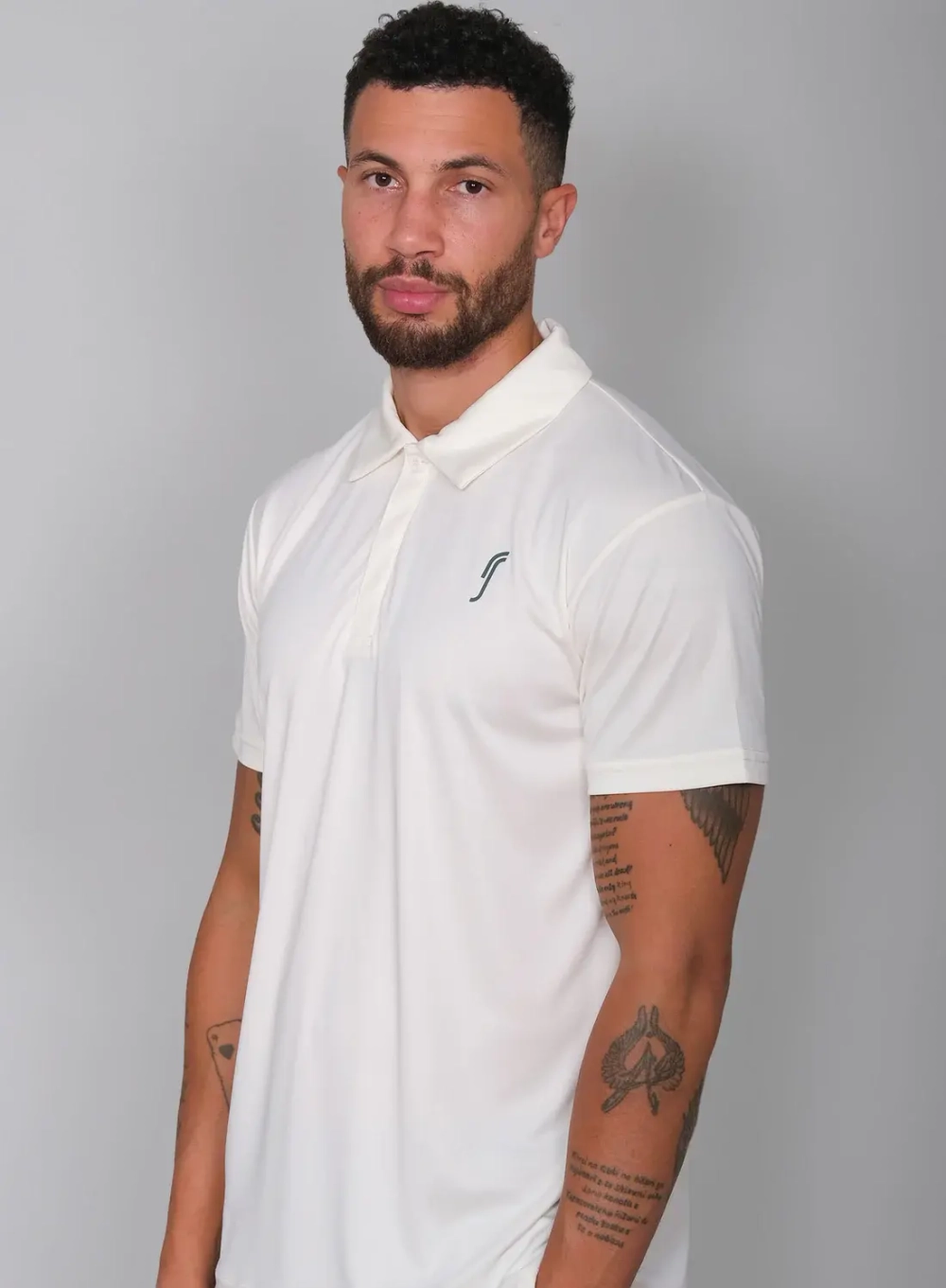 Мужское поло RS National Team Polo Court White/Court Green (251M025608/011)