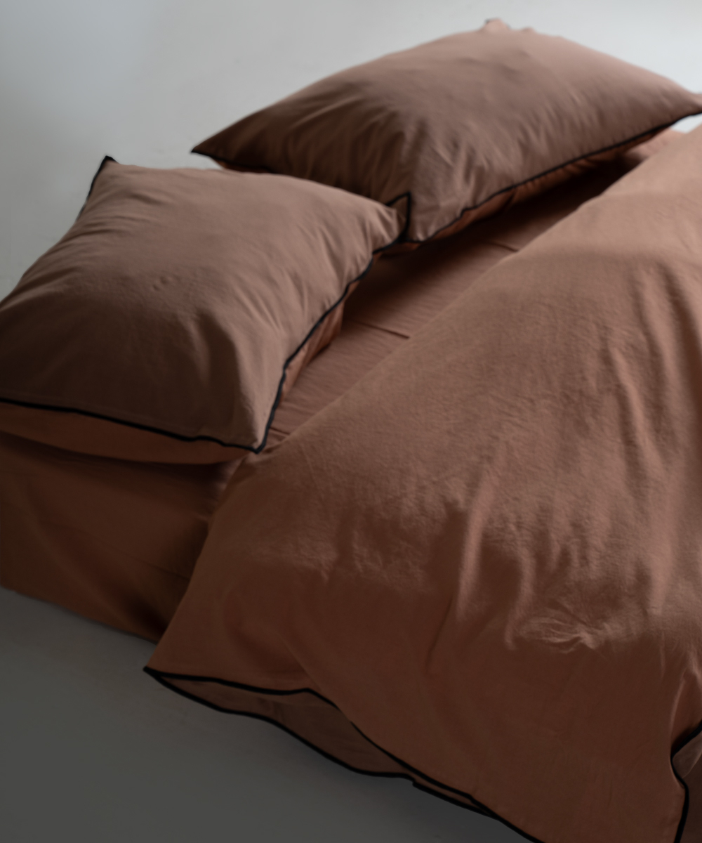 Lımasso КПБ 4 пр. Stonewashed Essualte Commencer-Wood Smoke пододеяльник 200*220, простынь 240*260, наволочки 50*70 2шт