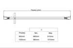 Душевая дверь Vincea Слим 8мм (Slim 8mm) VDP-4SL100CLG, брашированное золото, стекло прозрачное