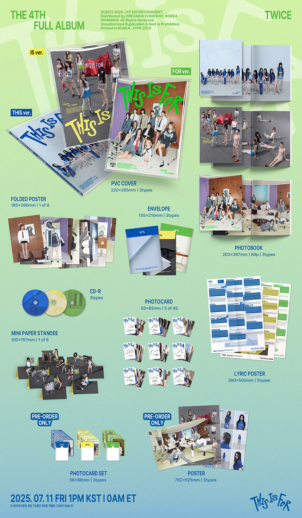Альбом TWICE - 4th regular album THIS IS FOR 