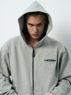 Худи на молнии "GREY"